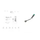 Датчик зносу гальмівних колодок задній BOSCH 1 987 473 038 для Mercedes-Benz Sprinter 906, VW Crafter 2006-, 85 мм