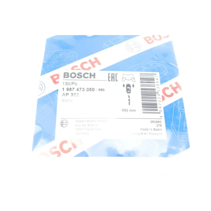 Датчик зносу гальмівних колодок передній BOSCH 1 987 473 050 для BMW 1 (E81/E87) 04-13 (695мм)