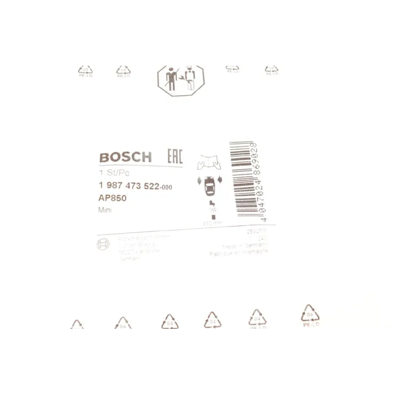 Датчик зносу гальмівних колодок передній BOSCH 1 987 473 522 для Mini Countryman R60 2010-2016