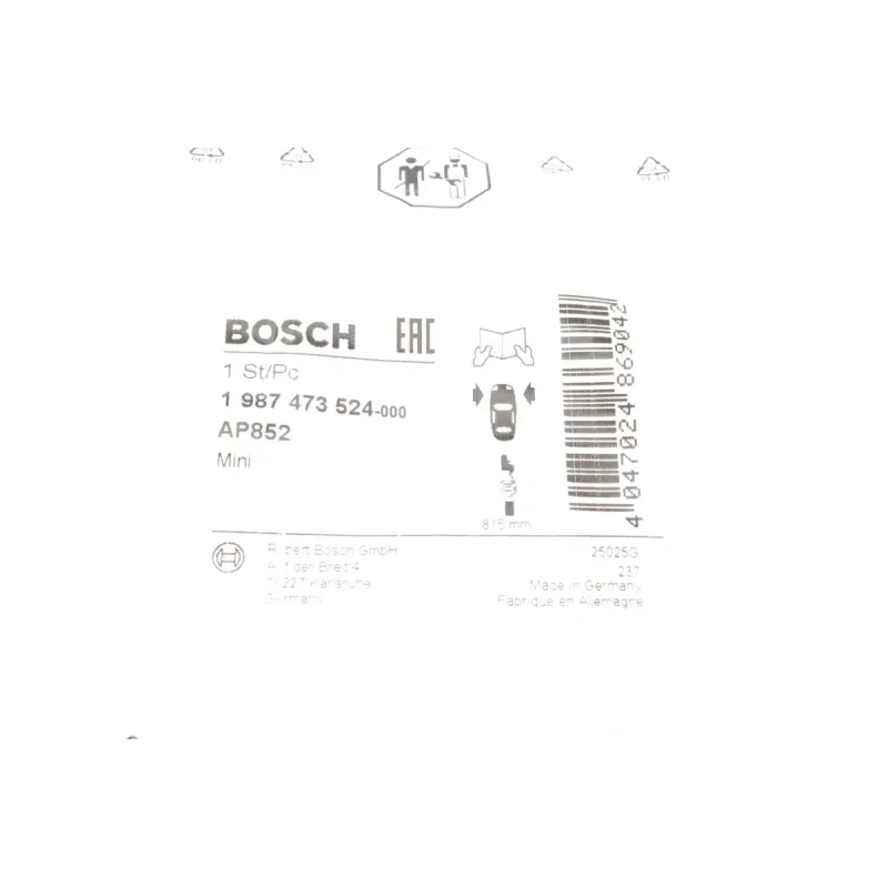 Датчик зносу гальмівних колодок передній BOSCH 1 987 473 524 для Mini Cooper S R56 2010-2015