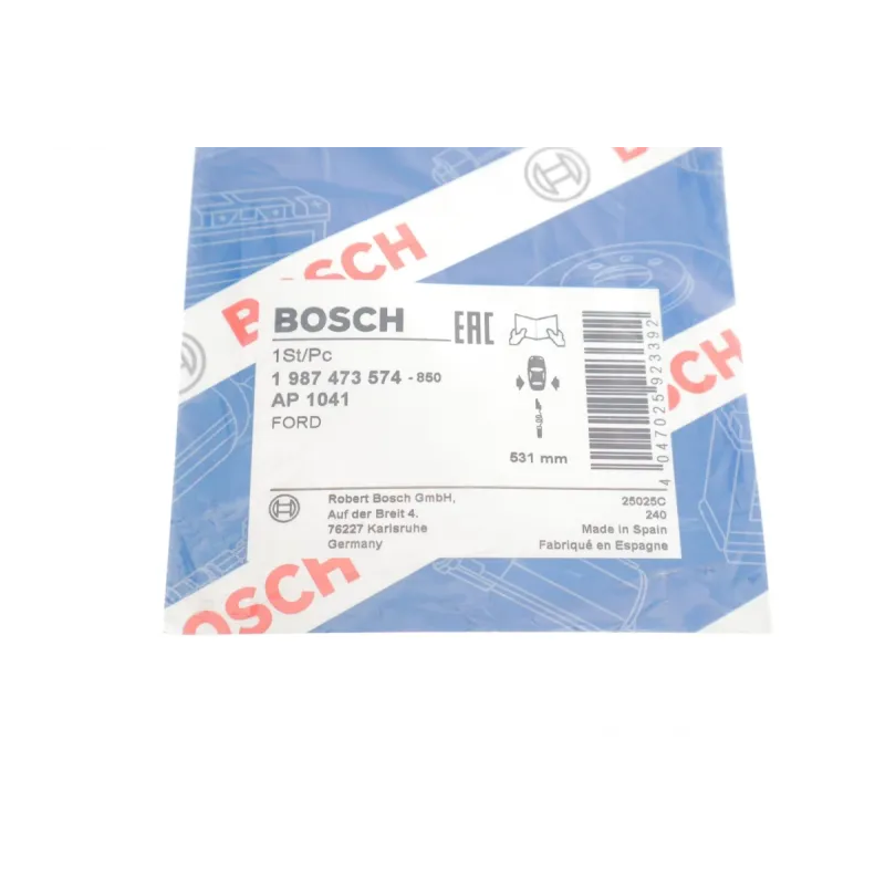Датчик зносу задніх гальмівних колодок BOSCH 1 987 473 574 для Ford Transit 2.2 TDCi 2014-, L=531мм