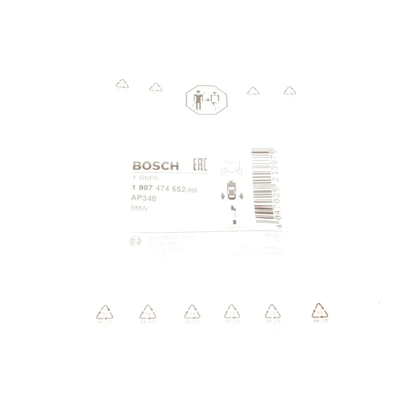 Датчик зносу задніх гальмівних колодок BOSCH 1 987 474 552 для BMW X5 (E70/F15) X6 (E71/F16) L=1020mm
