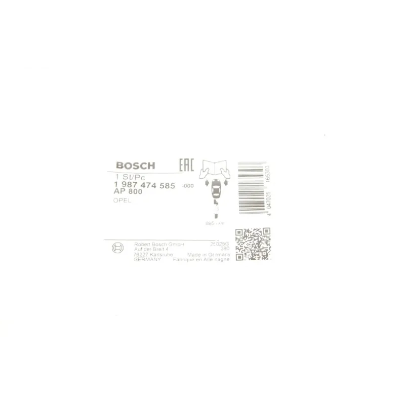 Датчик зносу гальмівних колодок BOSCH 1 987 474 585 передній для Opel Vectra C, Signum 695 мм