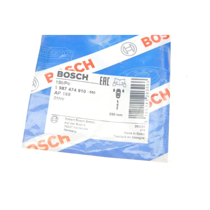 Датчик зносу гальмівних колодок задній BOSCH 1 987 474 910 для BMW 5 (E34)/7 (E32) 1986-1996, L=230mm