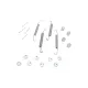 Комплект пружинок колодок ручника Fiat Panda 81-04/Seat Ibiza 84-93