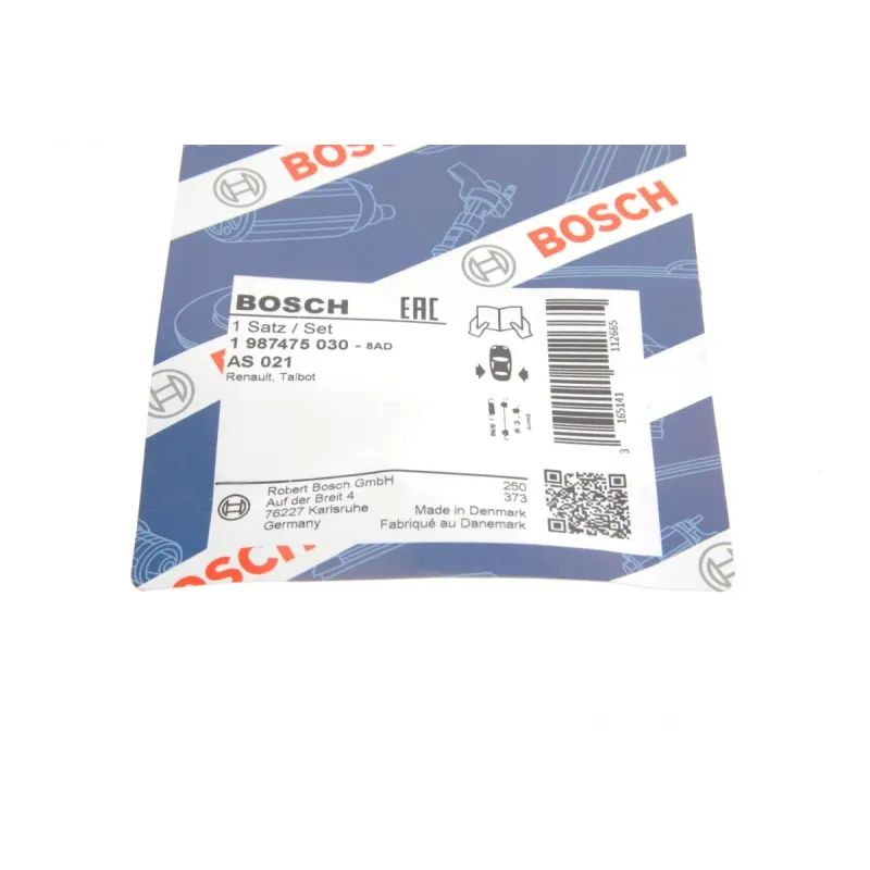 Комплект пружинок колодок ручника BOSCH 1 987 475 030 для Renault Espace, Peugeot 204, 304