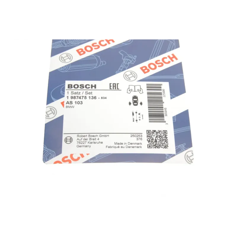 Комплект пружинок колодок ручника BOSCH 1 987 475 136 для BMW 3 (E36) 1991-2003, Z3 (E36) 1996-2003