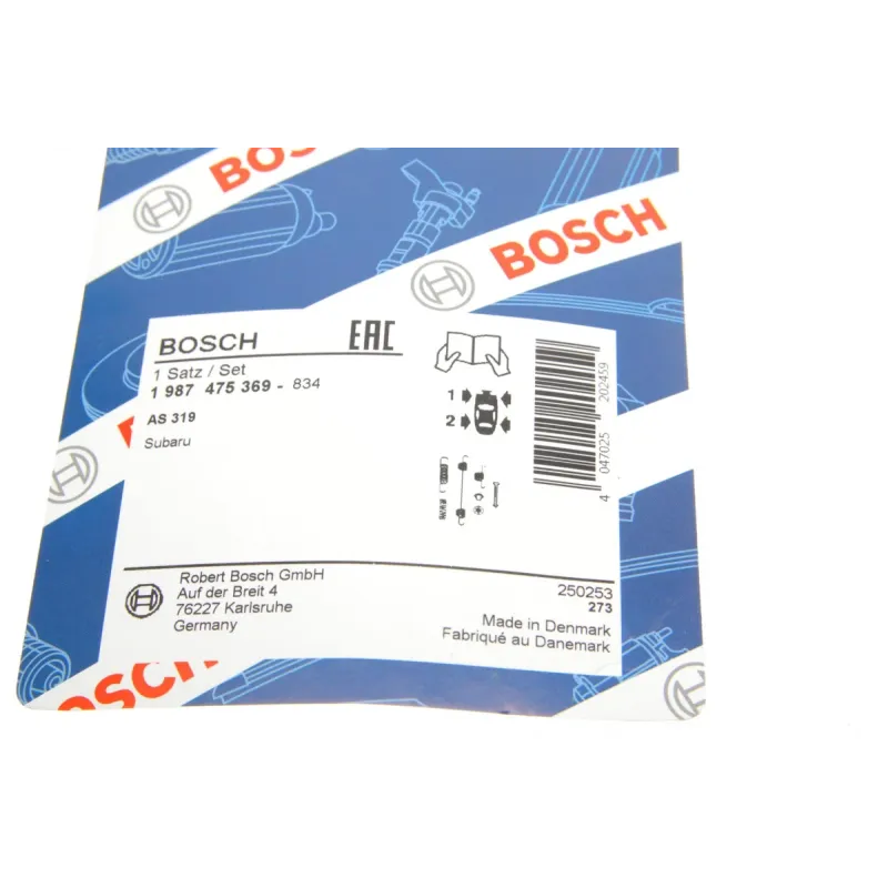 Комплект пружинок колодок ручника BOSCH 1 987 475 369 для Subaru Forester SG, Impreza GD/GG