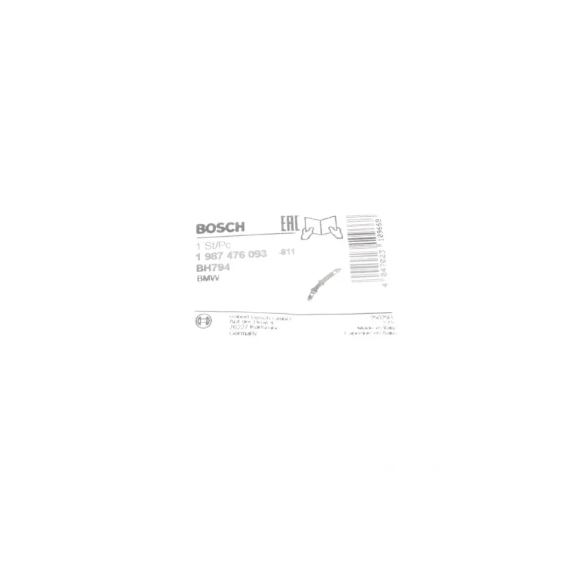 Шланг гальмівний передній BOSCH 1 987 476 093 для BMW 5 E60/E61 555 мм