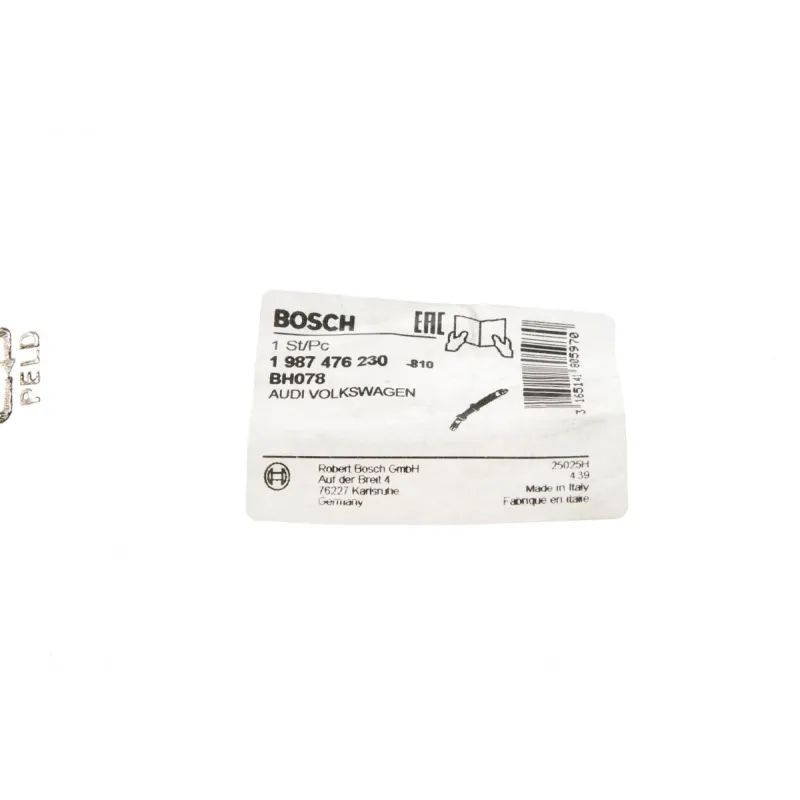 Шланг гальмівний задній BOSCH 1 987 476 230 для VW T4 1996-2003, Golf II, Passat, L=160мм