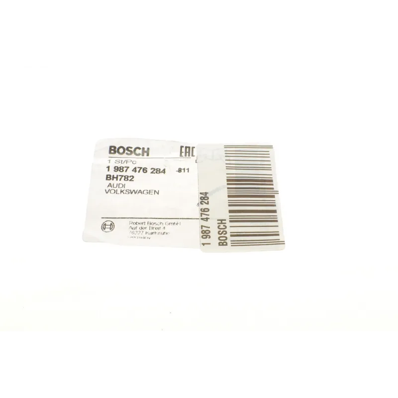 Шланг гальмівний задній BOSCH 1 987 476 284 для VW Golf V/VI, Passat B6/B7 1.4-2.0TSI/FSI/TDI (L=230мм)
