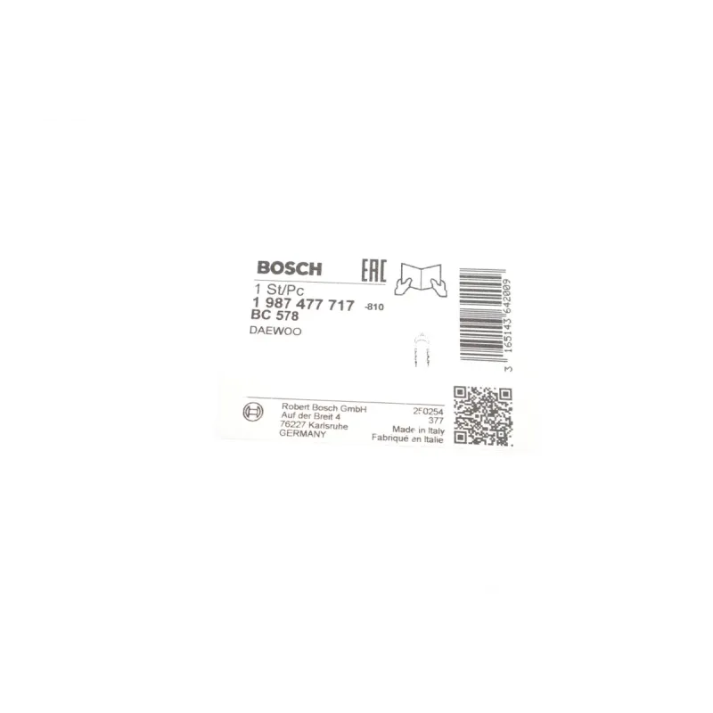 Трос ручника задній BOSCH 1 987 477 717 для Daewoo Lanos 1587 мм