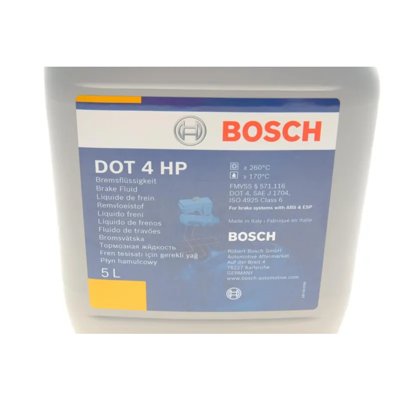 Рідина гальмівна BOSCH DOT4 HP 1 987 479 114 (5л) для BMW 7 (F01, F02, F03, F04) 750 i