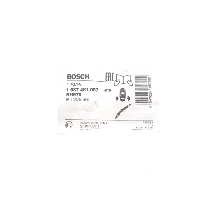 Шланг гальмівний задній BOSCH 1 987 481 087 для Mitsubishi Pajero IV 2006- (L=555mm)