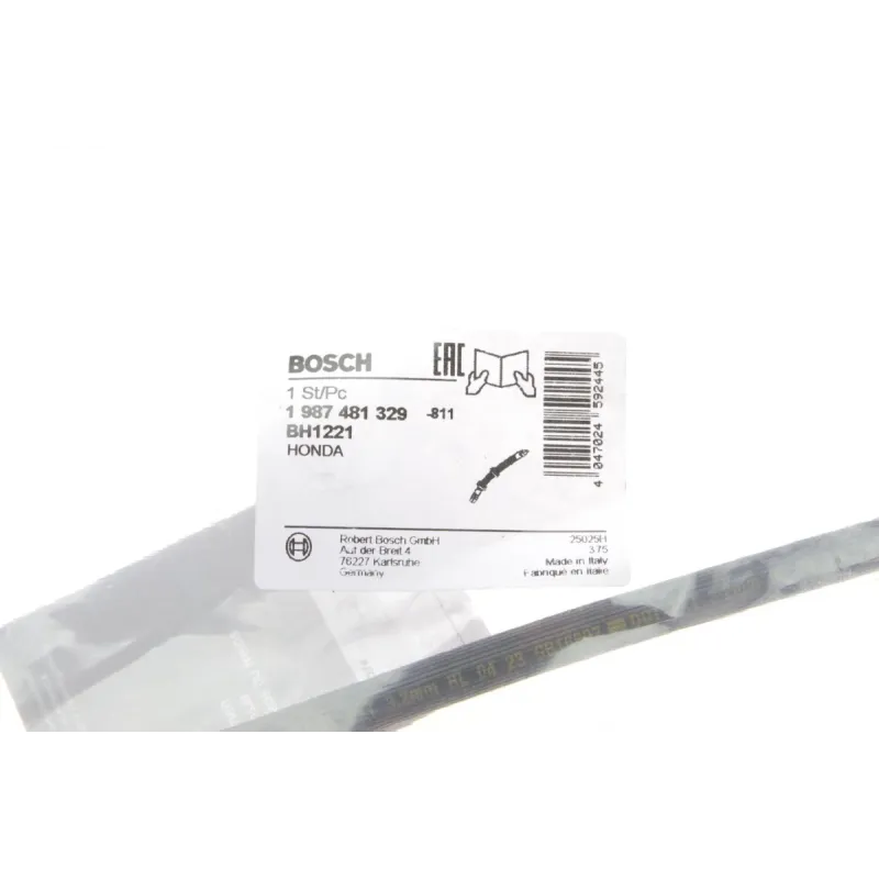 Шланг гальмівний передній BOSCH 1 987 481 329 для Honda Accord CL/CM 2003-2008 (455 мм)