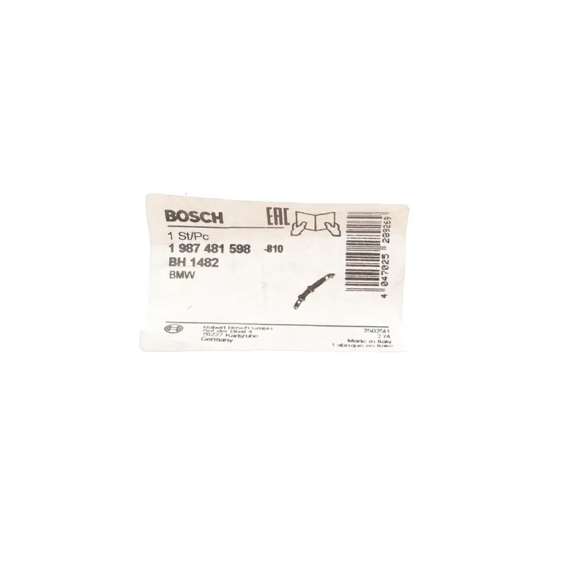 Шланг гальмівний задній BOSCH 1 987 481 598 для BMW X5 (E70/F15) X6 (E71/F16) 435 мм