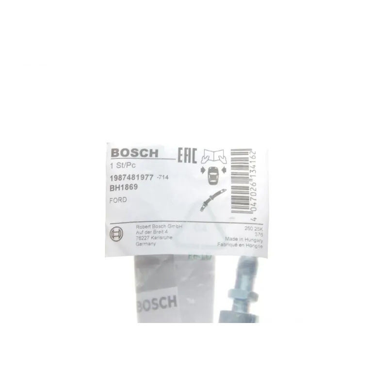 Шланг гальмівний передній BOSCH 1 987 481 977 для Ford Focus III 2010-, 402 мм