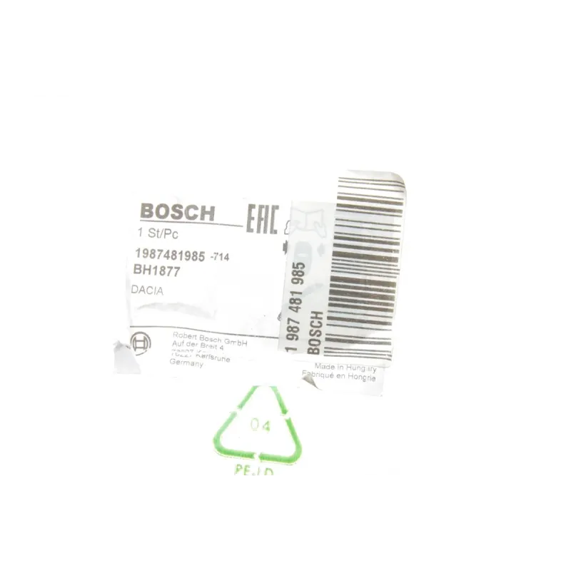 Шланг гальмівний передній BOSCH 1 987 481 985 для Renault Duster/Logan 451 мм