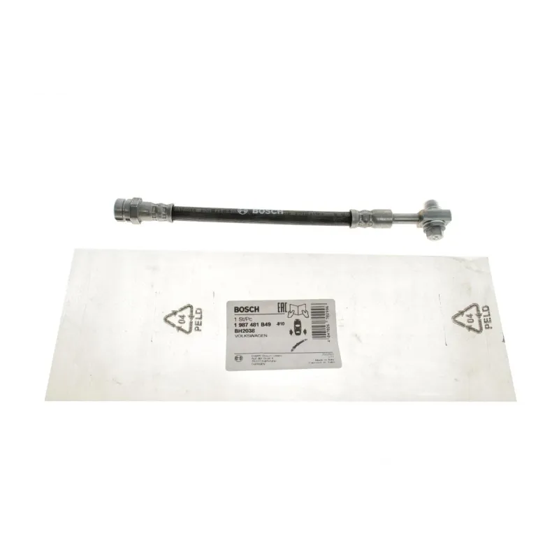 Шланг гальмівний задній BOSCH 1 987 481 B49 для Volkswagen Amarok 2010-2022 (L=205мм, M10x1)