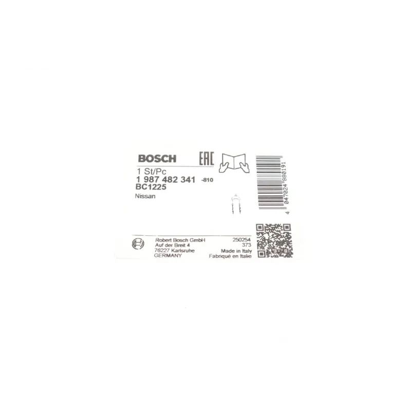 Трос ручника задній BOSCH 1 987 482 341 для Nissan Qashqai J10, JJ10 2007-2014 (1835 мм)