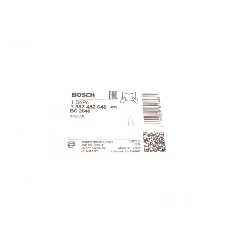 Трос ручника задній BOSCH 1 987 482 646 для Skoda Roomster Praktik 2006-2015 (1805 мм)