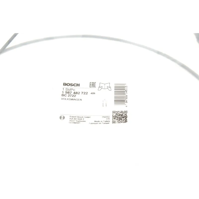 Трос ручника (задній) VW Caddy 04-15 (довга база) (L=2030mm)