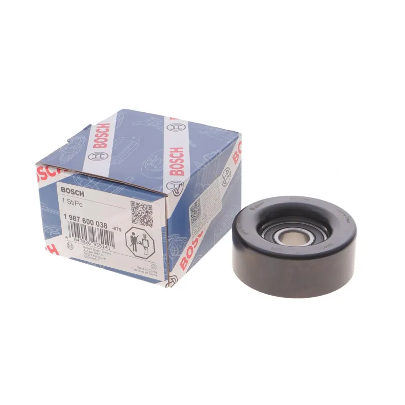 Ролик генератора BOSCH 1 987 600 038 для Mazda 2 (DE) 2007-2019, Mazda 3 (BK/BL) 2003-2013, 72.8x28 мм