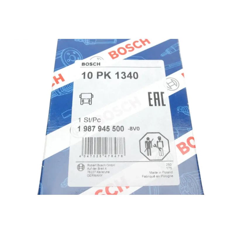 Ремінь генератора BOSCH 1 987 945 500 для RENAULT KERAX 380.19 2005-н.в. 10PK1340