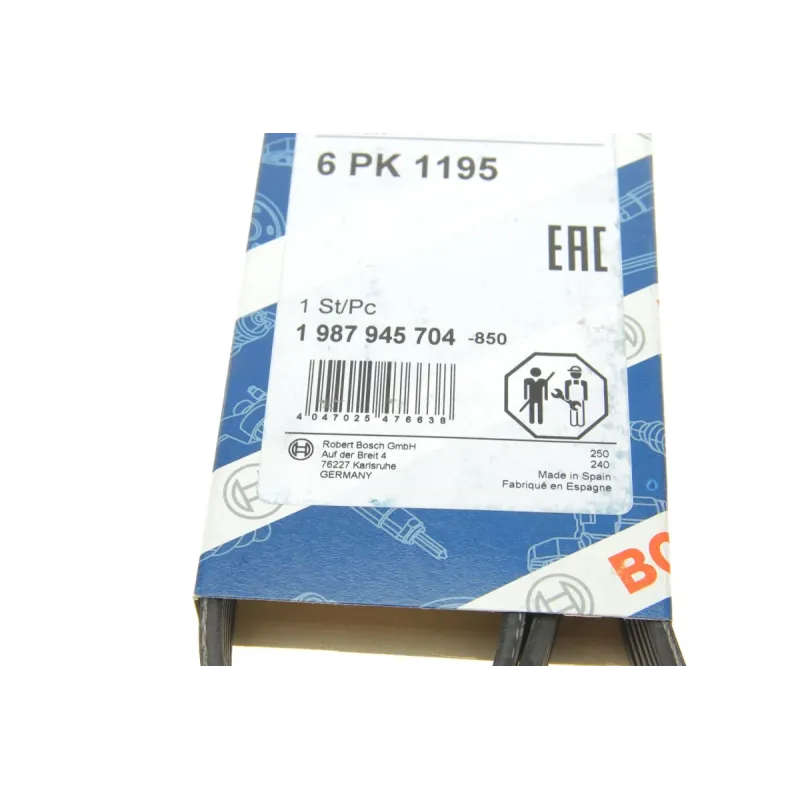 Ремінь генератора BOSCH 1 987 945 704 для Mercedes-Benz Citan 2012-, 6PK1195