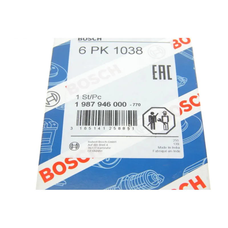 Ремінь генератора VW Caddy 1.9D/SDI -03 (6PK1038)