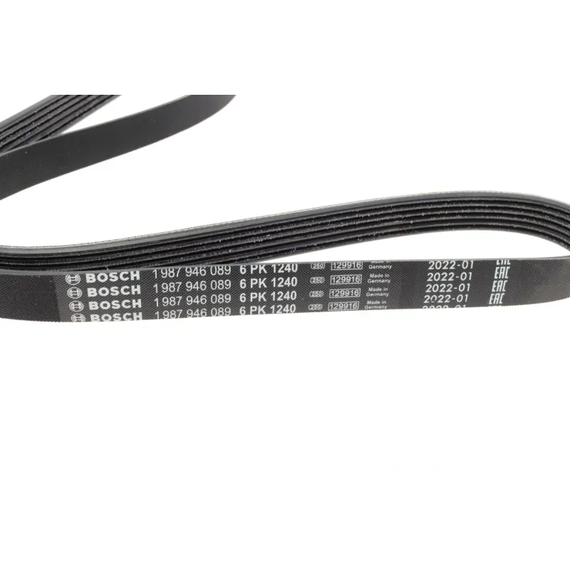 Ремінь генератора BOSCH 1 987 946 089 для Renault Laguna 2.0 1995-2001 (6PK1240)