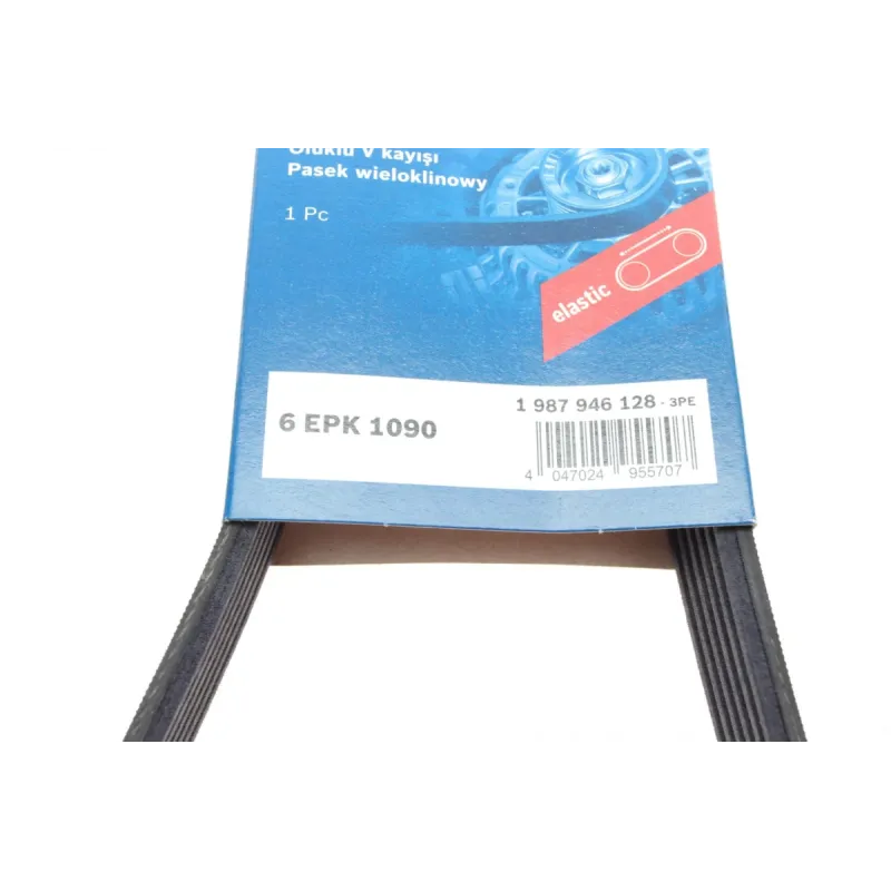 Ремінь генератора BOSCH 1 987 946 128 для Citroen C3/C4, Peugeot 207 1.4-1.6HDi 6PK1090