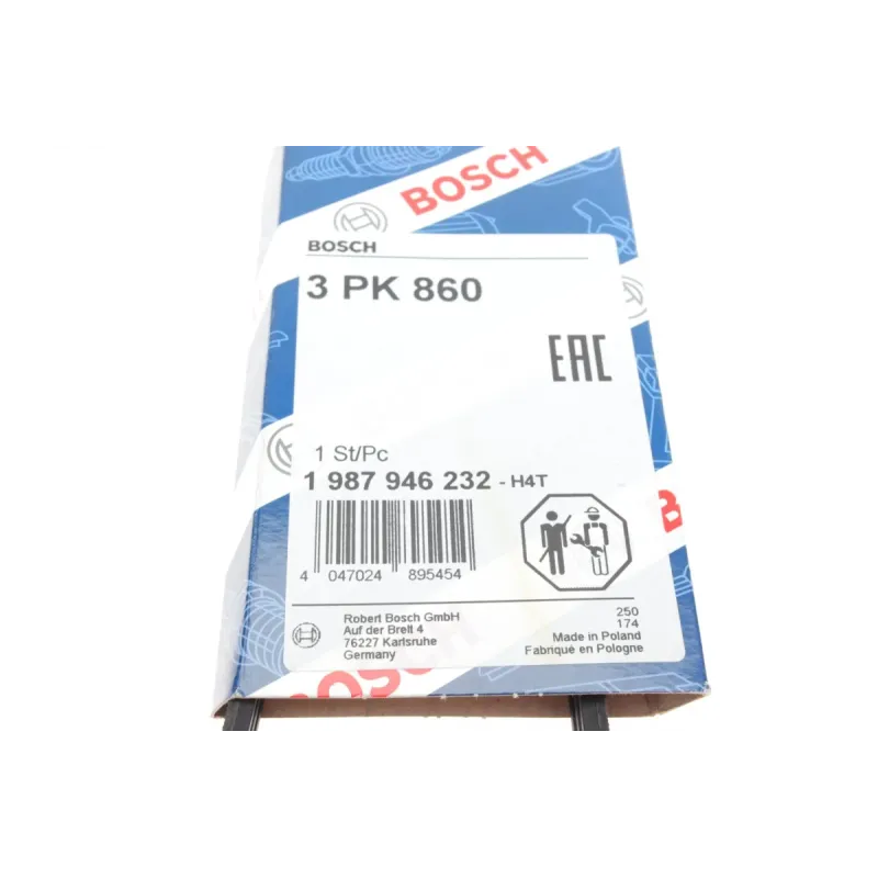 Ремінь генератора BOSCH 1 987 946 232 для Toyota Prius 1.5 Hybrid 2003-2009 (3PK860)
