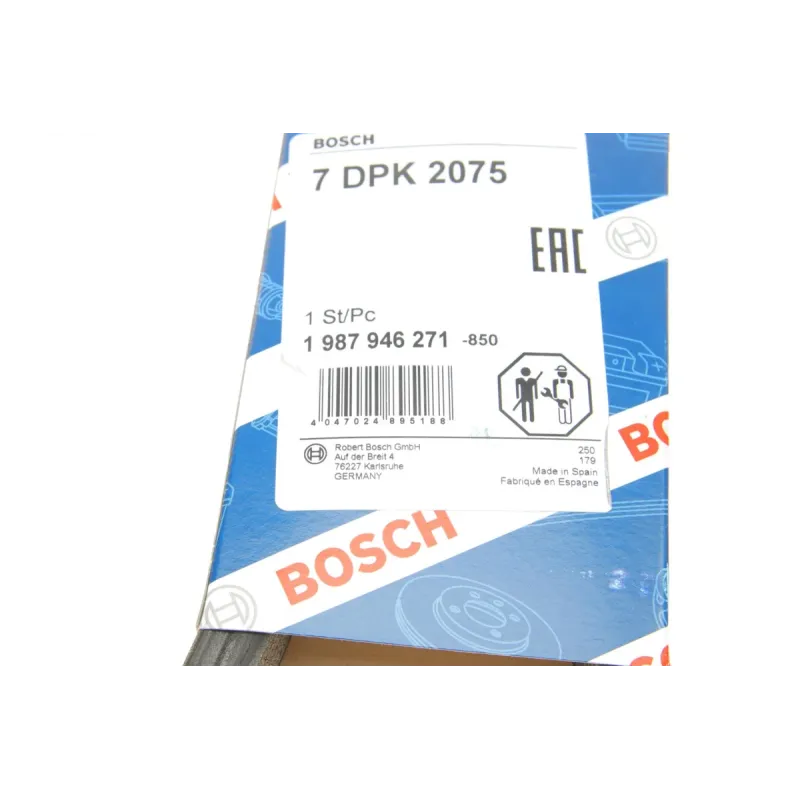 Ремінь генератора BOSCH 1 987 946 271 для Audi Q7, Porsche Cayenne, VW Touareg 7PK2075 2075 мм