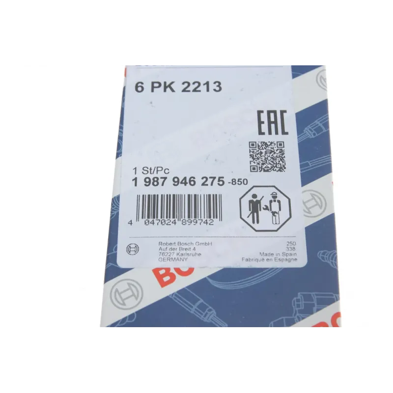 Ремінь генератора VW T4 2.5TDI 90-03 (6PK2213)