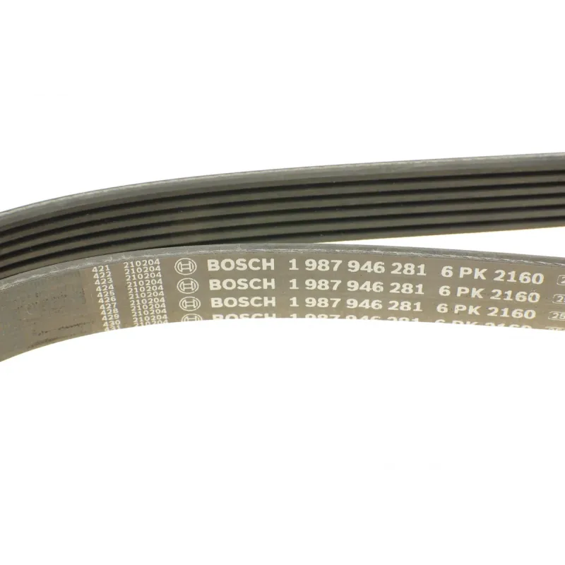 Ремінь генератора BOSCH 1 987 946 281 для Mercedes-Benz Vito (W638) 2.2CDI OM611, 6PK2160