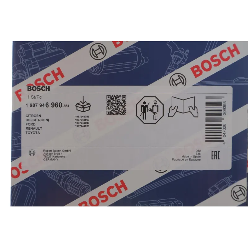 Комплект ГРМ з помпою BOSCH 1 987 946 960 для Citroen Jumper/Jumpy, Peugeot Boxer/Expert 2.0 BlueHDi 116 зубців