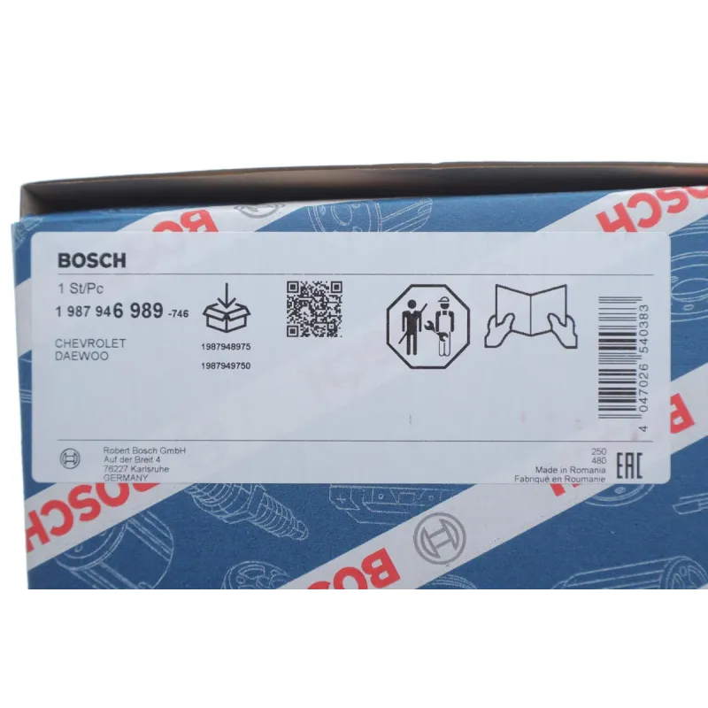 Комплект ГРМ з помпою BOSCH 1 987 946 989 для Chevrolet Kalos/Matiz 1.0/1.2i 2003-