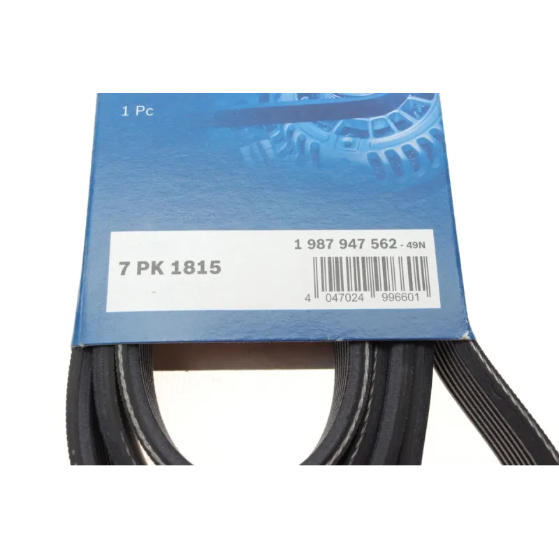 Ремінь генератора BOSCH 1 987 947 562 для Nissan Qashqai 1.6 2007-2013, Honda CR-V 2.2 2007-, 7PK1815