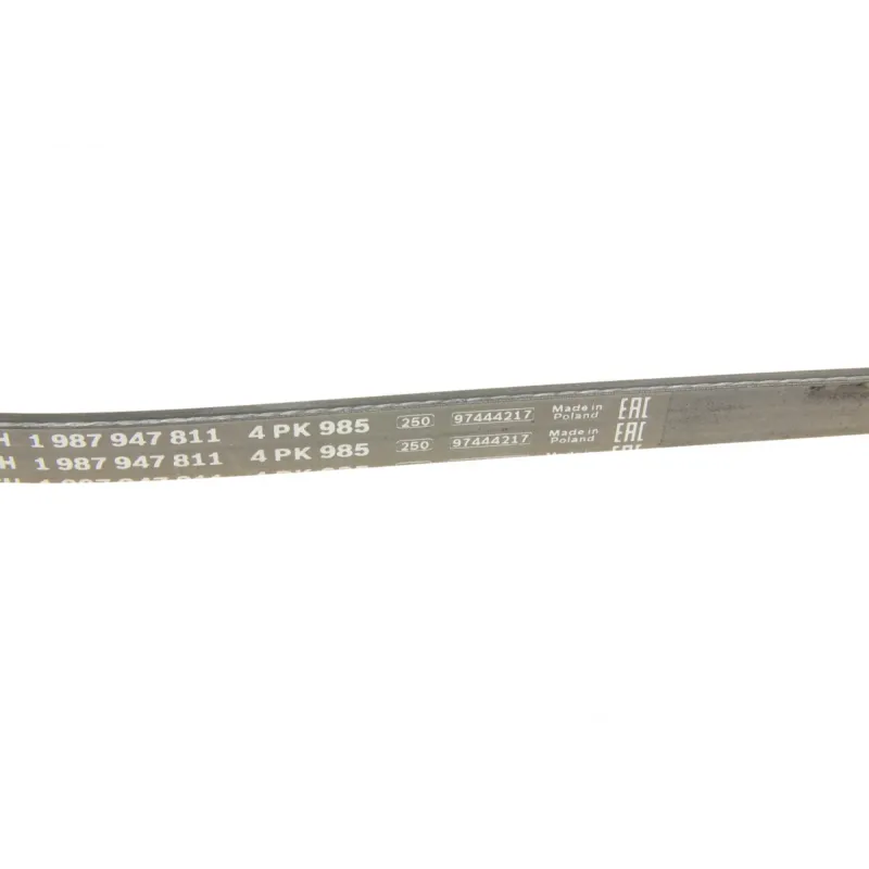 Ремінь генератора BOSCH 1 987 947 811 для Fiat Ducato 2.3 JTD, Mitsubishi L400 2.0/2.4, 4PK985