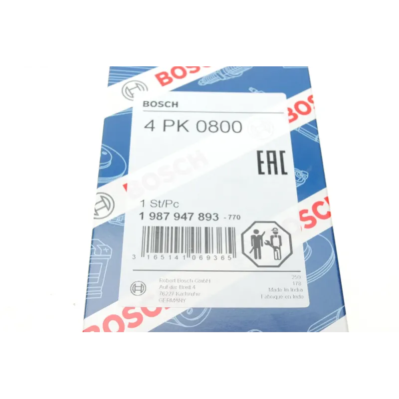Ремінь генератора BOSCH 1 987 947 893 для Honda Civic VI, Nissan Primera P11, Citroen Berlingo 1.4-1.6 16V 1994-2005 (4PK800)