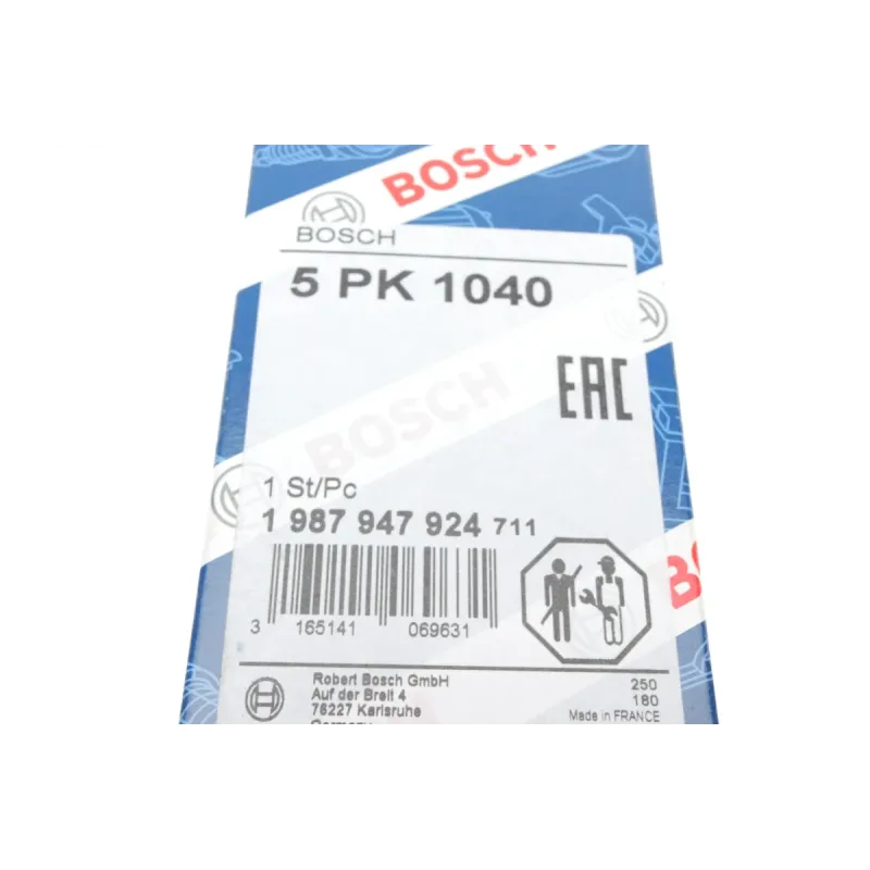 Ремінь генератора BOSCH 1 987 947 924 для Fiat Ducato 1.9D/TD 1994-2002, 5PK1040