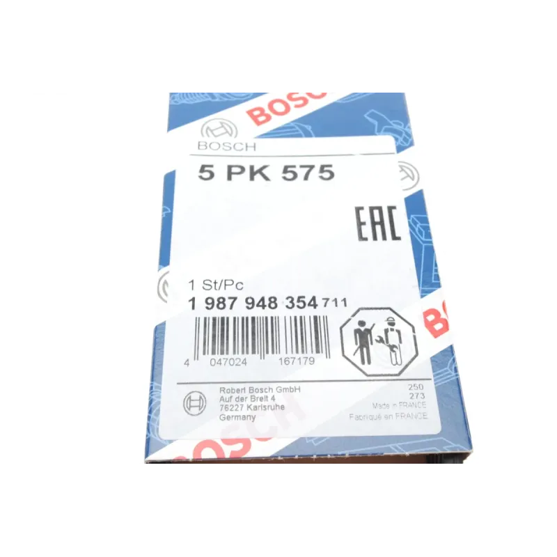 Ремінь генератора BOSCH 1 987 948 354 для Ford Mondeo 1.8TD 1993-2000 (5PK575)