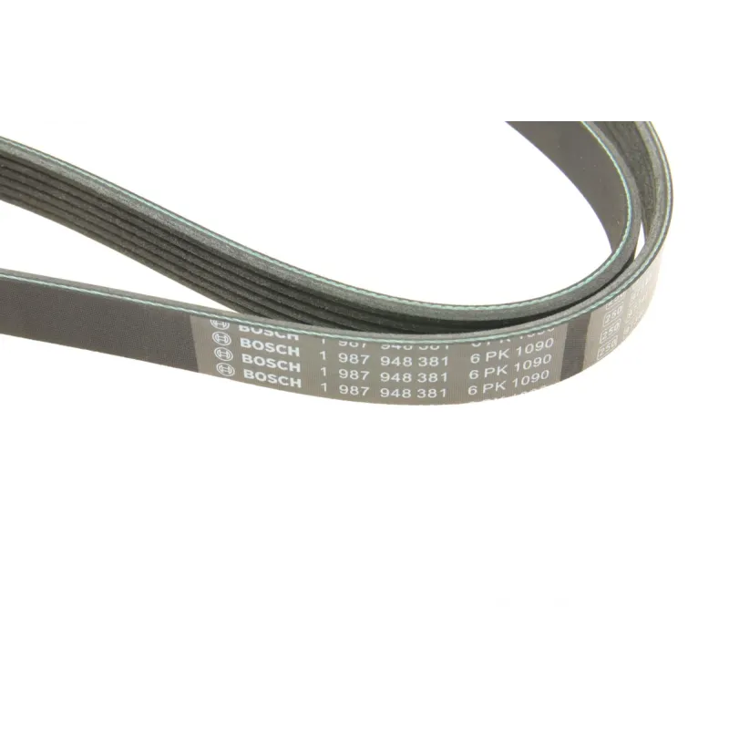Ремінь генератора BOSCH 1 987 948 381 для VW Golf, Passat, Skoda Fabia 1.4/1.6 97- (6PK1090)