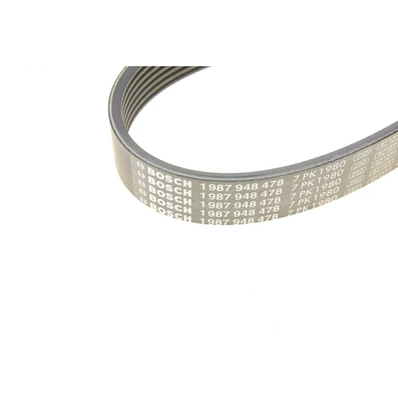 Ремінь генератора BOSCH 1 987 948 478 для Mercedes-Benz Sprinter 906 2006-2018, 7PK1980 мм