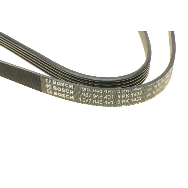 Ремінь генератора BOSCH 1 987 948 491 для VW Passat B5/Audi A4/A6 1.9TDI 1998-2005, Skoda Superb 1.9/2.0TDI 2001-2008 (5PK1432)