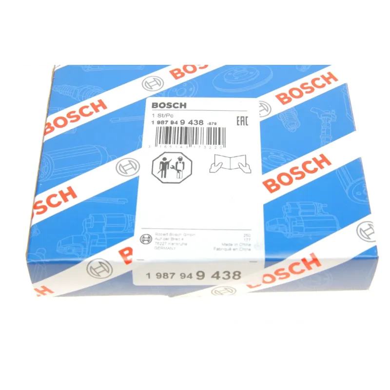 Ремінь ГРМ BOSCH 1 987 949 438 для Renault Kangoo, Clio II 1.2i 1997-2009, 17x828 мм