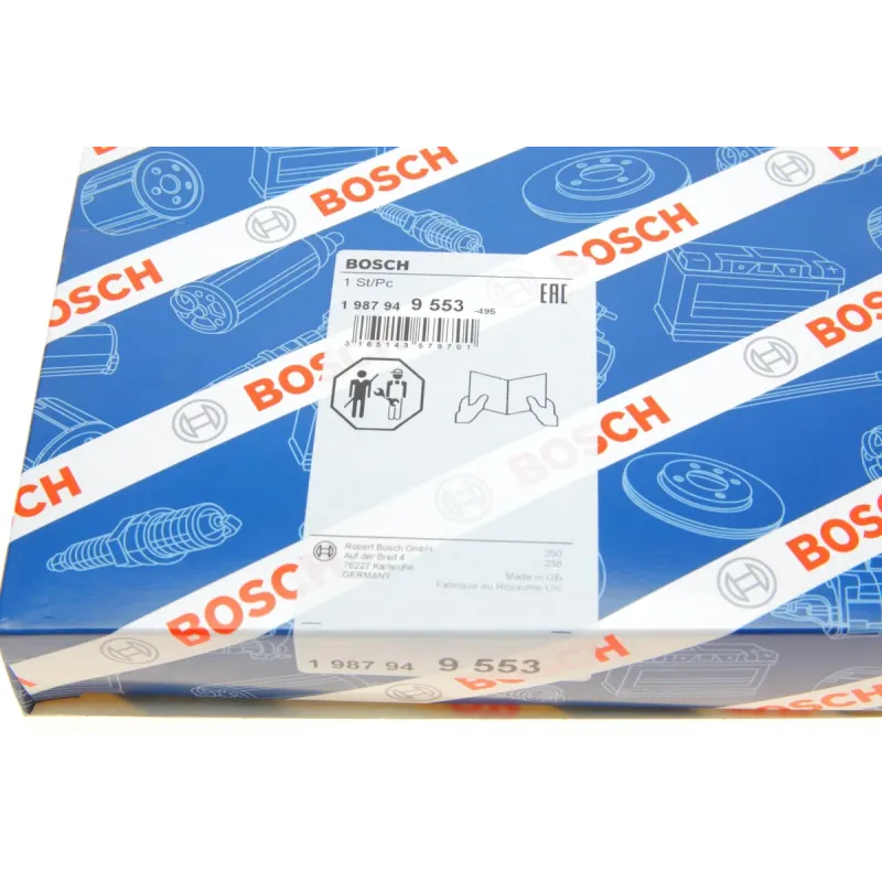 Ремінь ГРМ BOSCH 1 987 949 553 для Audi A4/A6/A8, VW Passat 2.5TDI 1998-2005 (207 зубців, 30x1972 мм)
