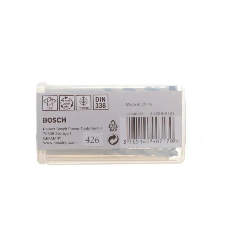 Свердло HSS PointTeQ BOSCH 2 608 577 208 (к-кт 10 шт) Ø4 мм