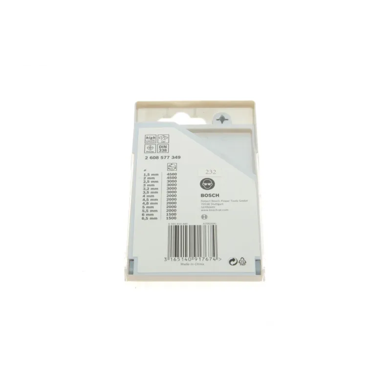 Набір свердл HSS PointTeQ BOSCH 2 608 577 349 Ø1,5-6,5 мм 13 од.